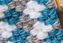 Crochet granny diamond stitch