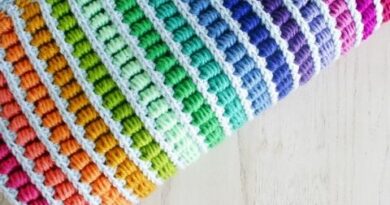 Abacus stitch blanket